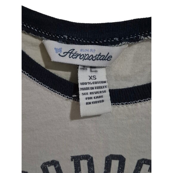 VTG Aeropostale XS Baby Tee Cotton 90's Y2K Bella Swan Core Elena Gilbert - Picture 3 of 6